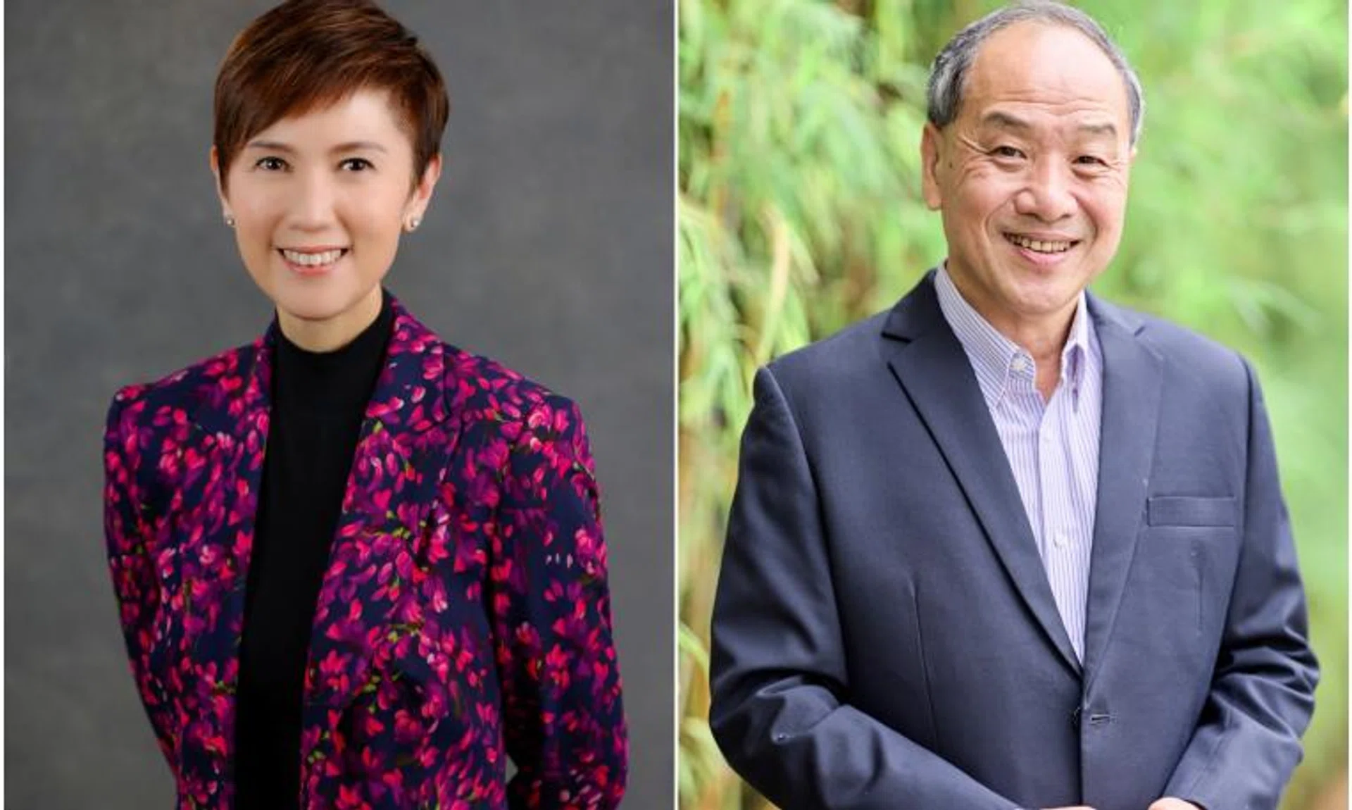 Minister for Communications and Information Josephine Teo (left) and former secretary-general of the Workers' Party Low Thia Khiang.
