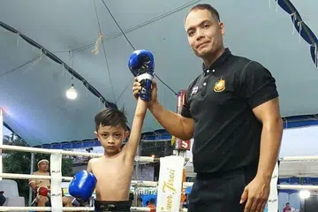 Pri 2 boy has muay thai win under his belt