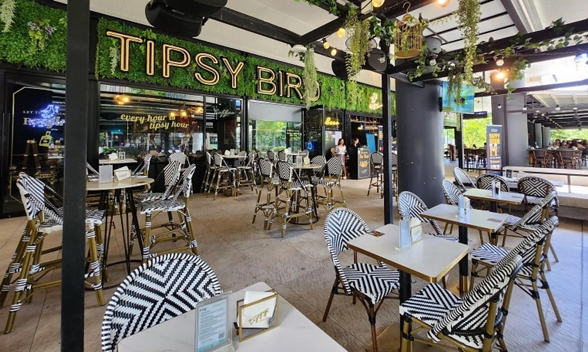 Tipsy Bird at Paya Lebar Quarters was quiet with few customers when The Straits Times visited the restaurant on Nov 8.