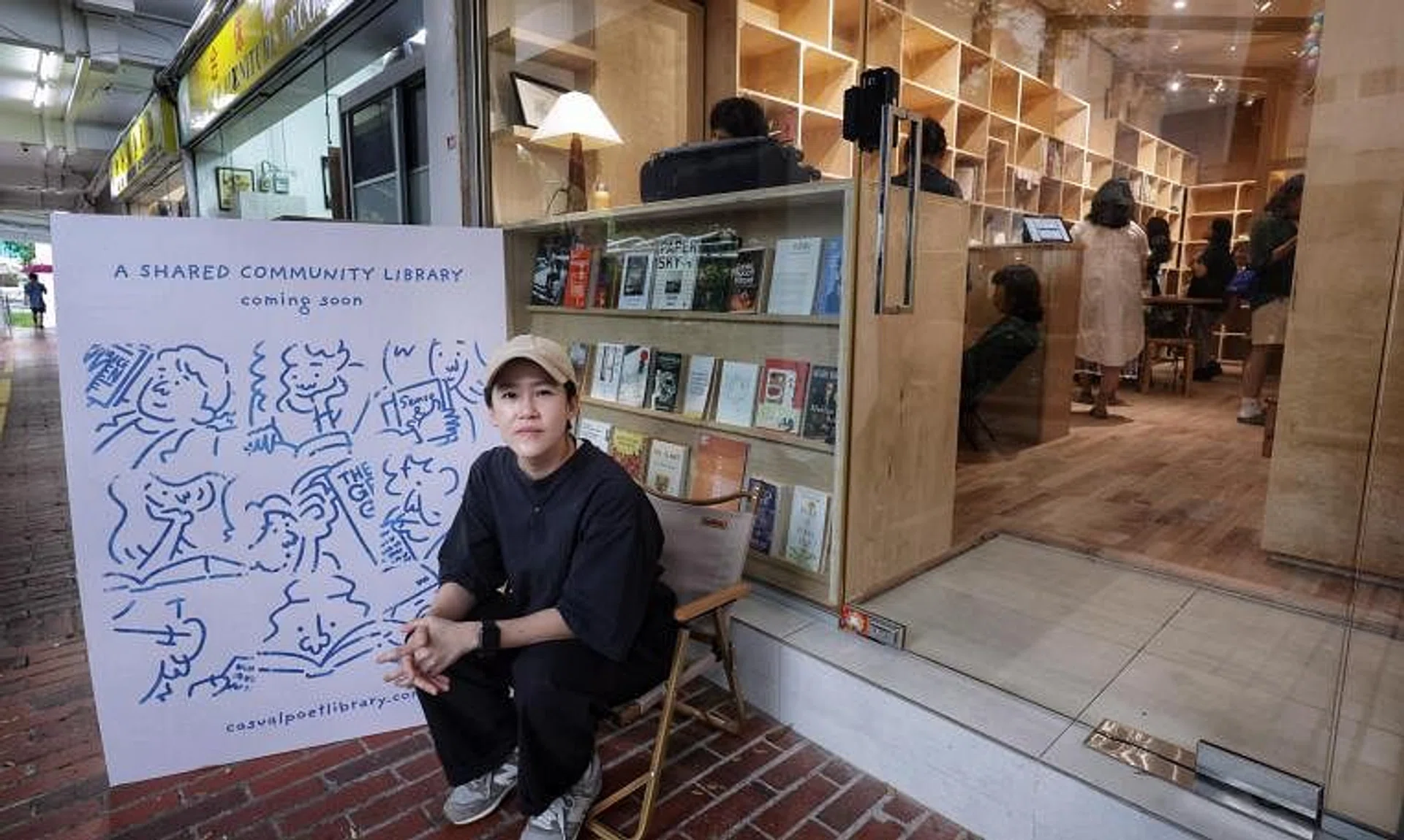 One day after founder Rebecca Toh launched Casual Poet Library, lending services have been suspended. 