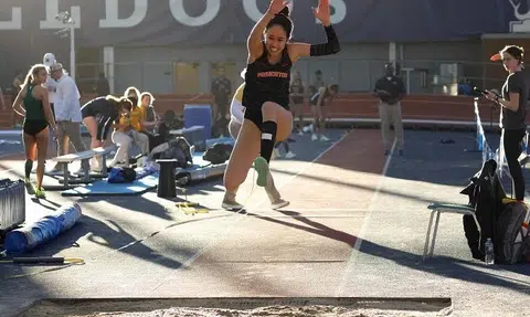 Tia Rozario soars with another two indoor jump records