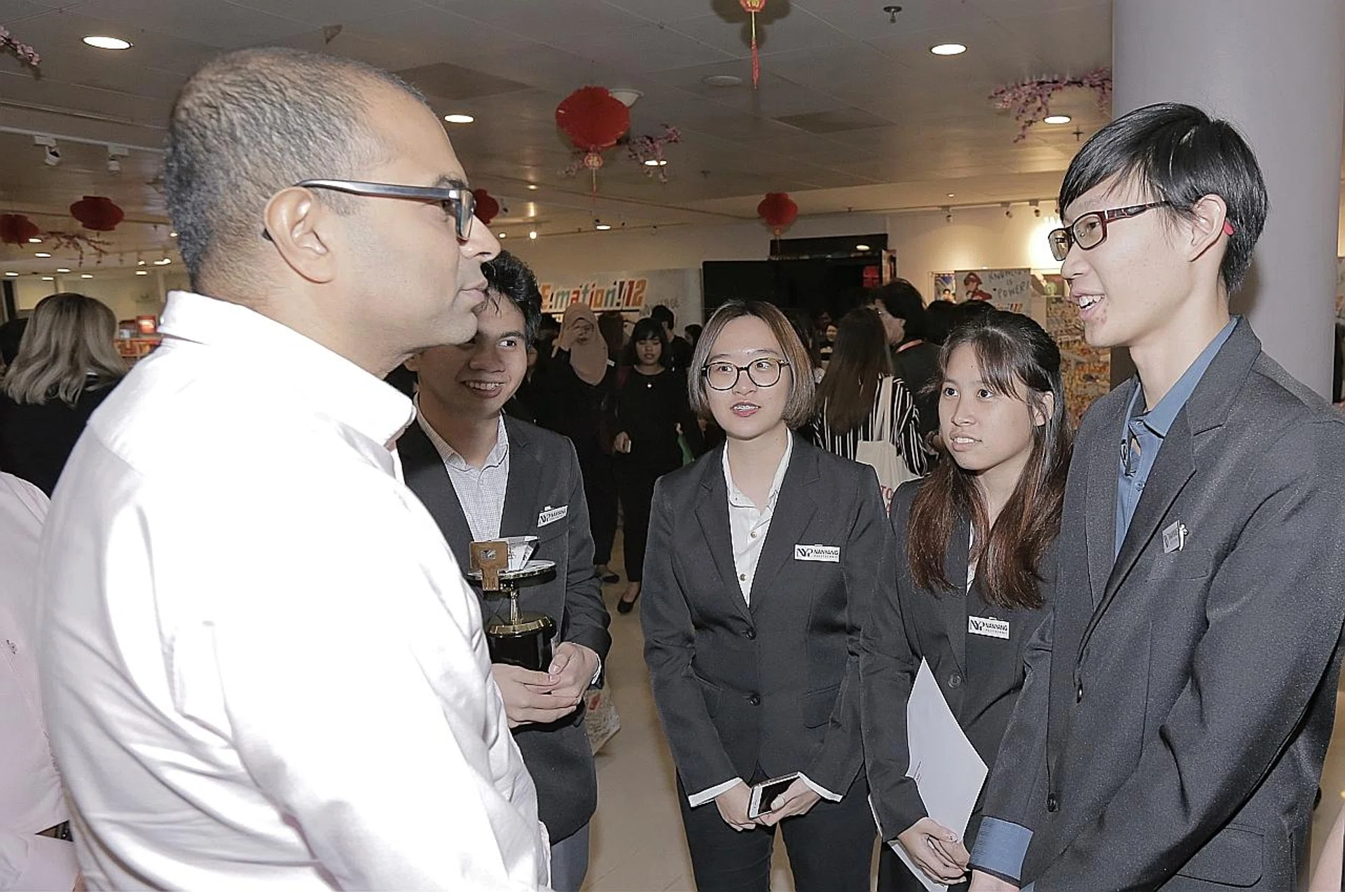 Team Nacho Cheese with Dr Janil Puthucheary, Senior Minister of State for Communications and Information. 