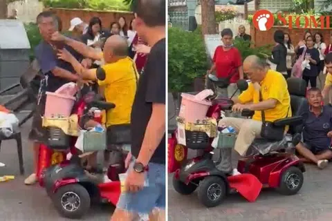 PMA user punches man until he falls to ground outside Waterloo Street temple