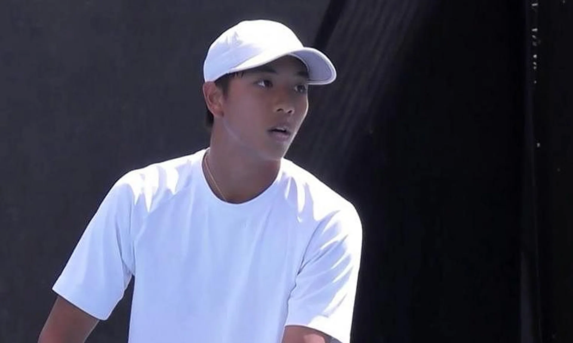 Singapore player Bill Chan at the Australian Open junior championships.