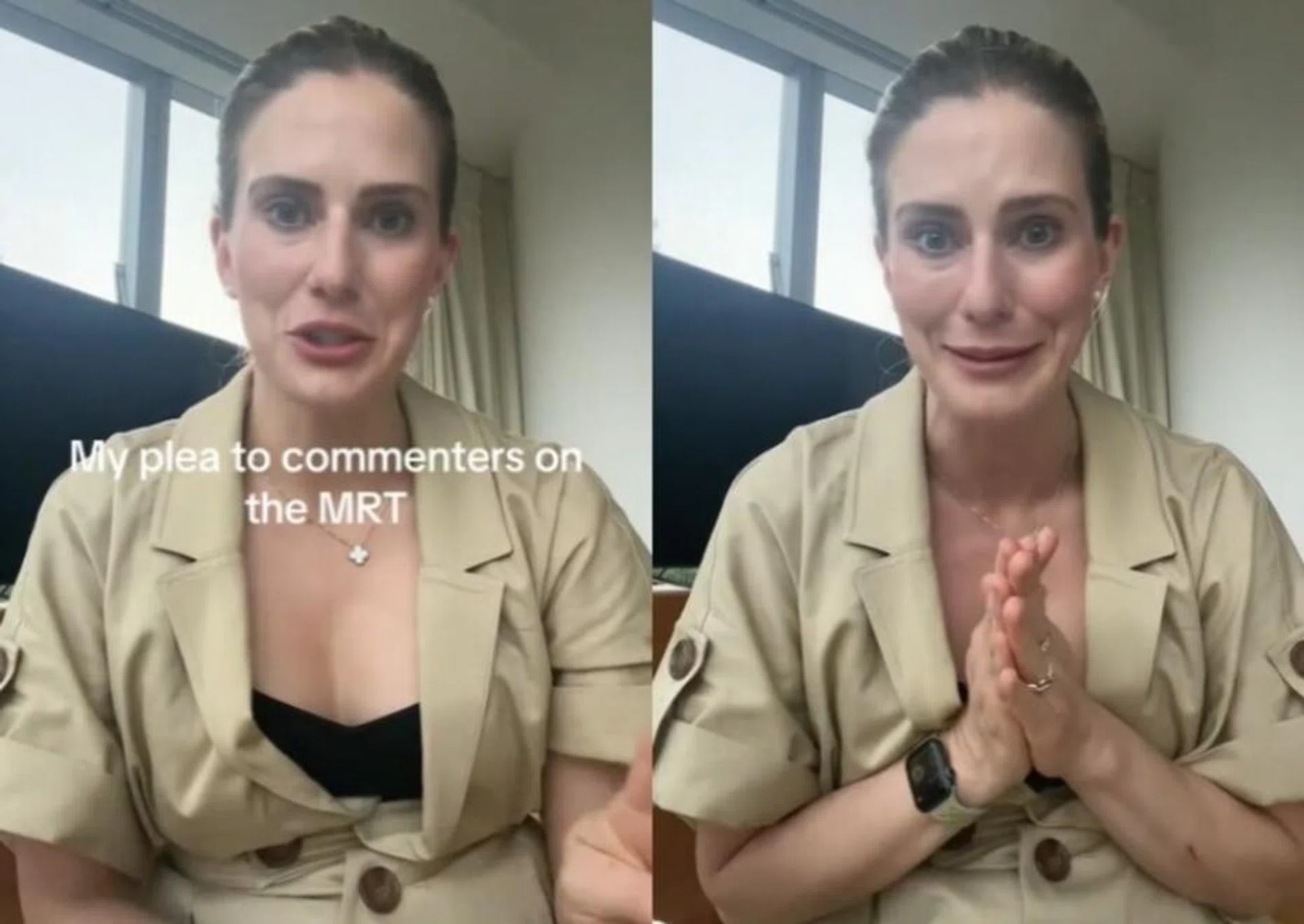 In the TikTok video, Jenna griped about people looking at their phones when around the escalator at Chinatown MRT station.