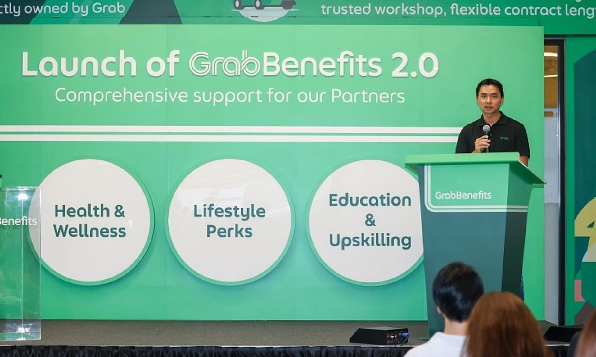 Grab Singapore managing director Yee Wee Tang said the company’s benefits programme focuses on more immediate needs such as healthcare and daily expenses.