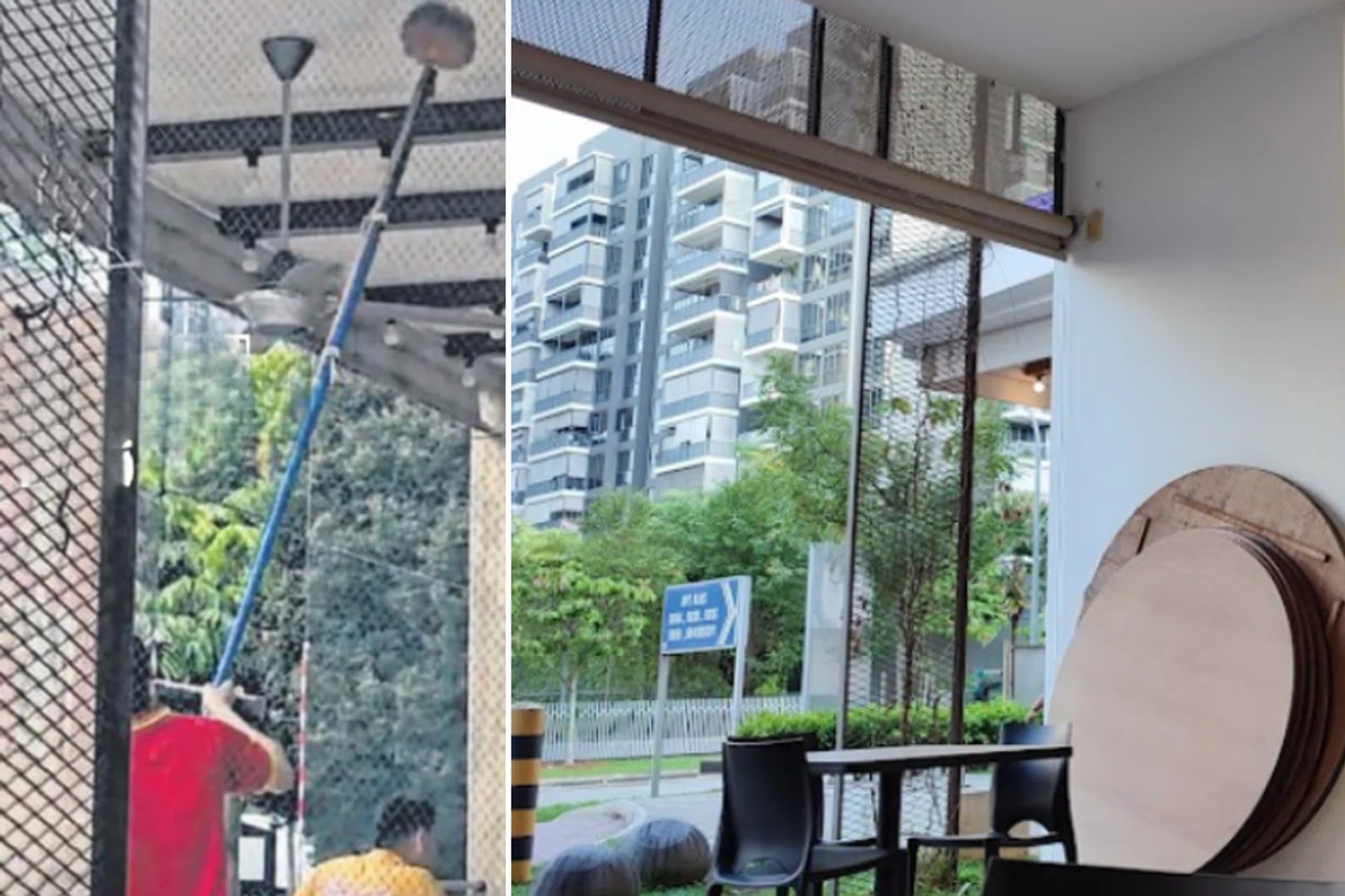 A diner was treated to a "snowfall" while dining at a Yishun coffee shop, but not the snow he wanted.