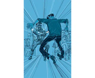 Man stabs, slashes club manager with katana