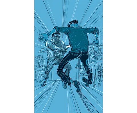 Man stabs, slashes club manager with katana