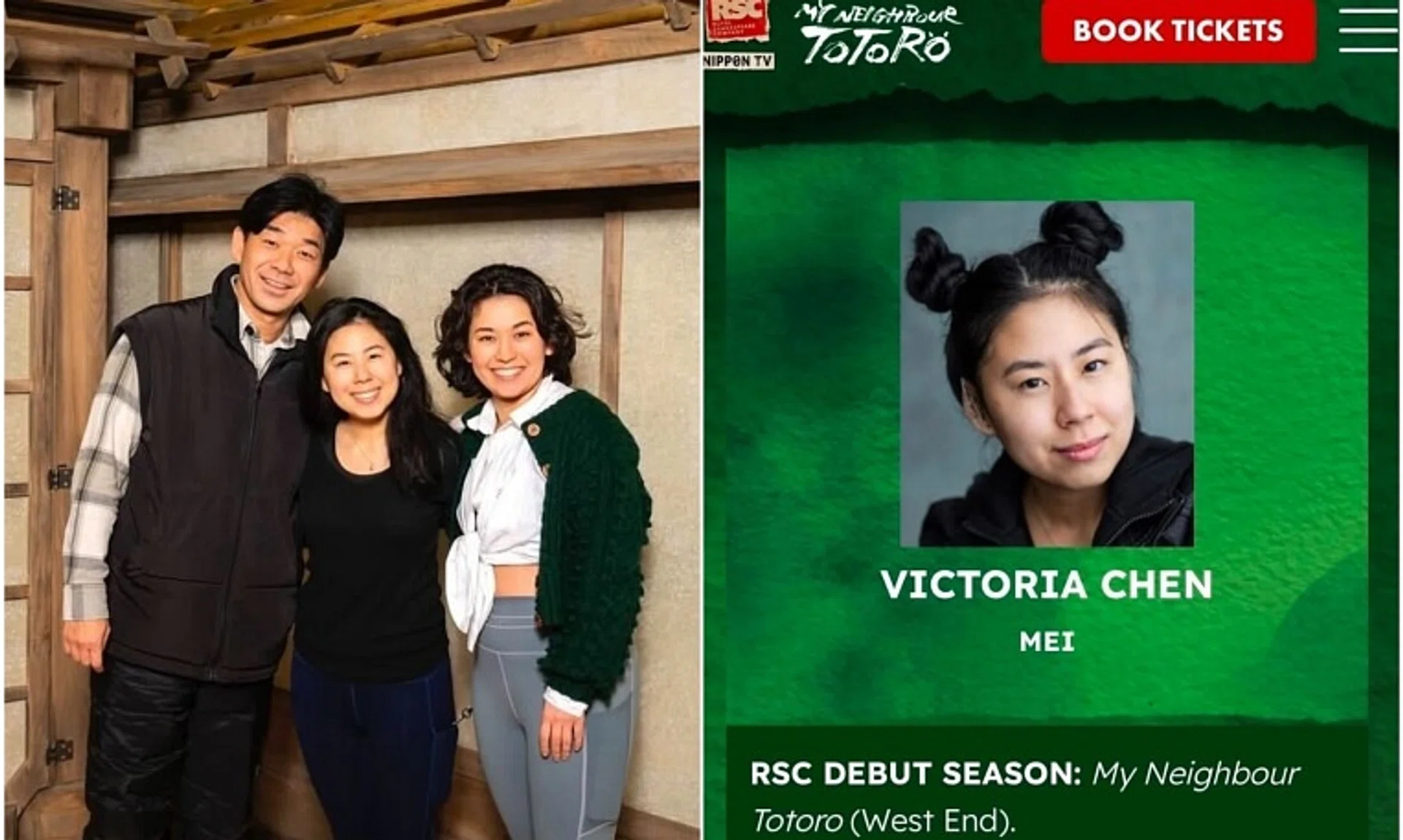 Singaporean actress Victoria Chen will play the lead role of Mei in a stage adaptation of Studio Ghibli’s cult classic animated film My Neighbour Totoro.