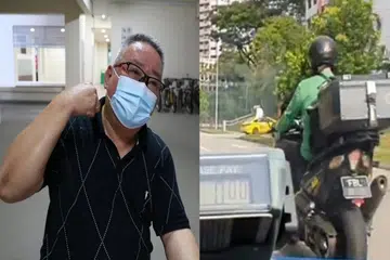 Road rage: Delivery rider allegedly punches taxi driver after being honked at