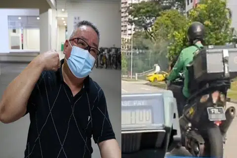 Road rage: Delivery rider allegedly punches taxi driver after being honked at