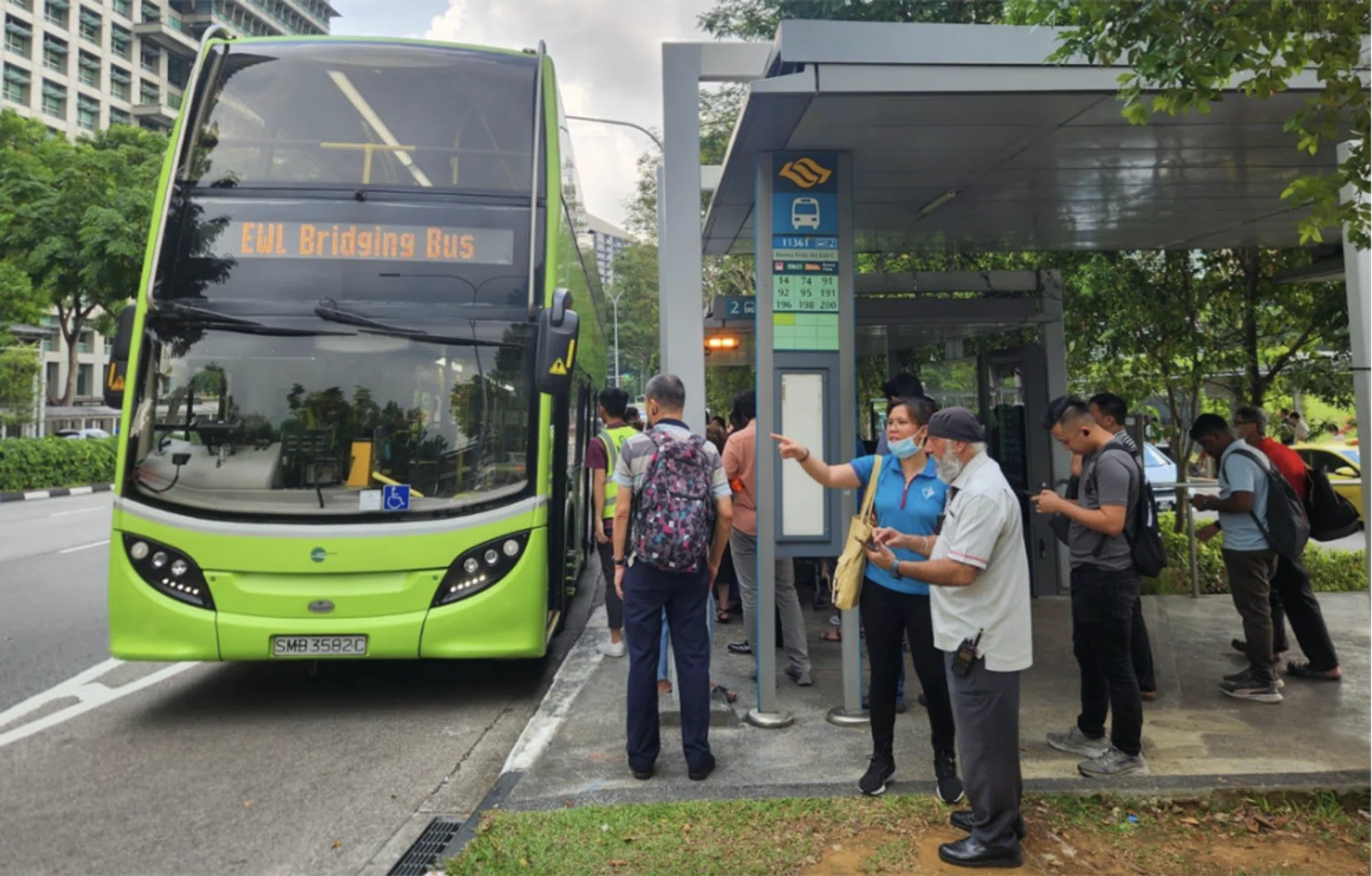 Free regular bus services are available between Boon Lay and Queenstown and bridging bus services are available between JurongEast and Buona Vista.