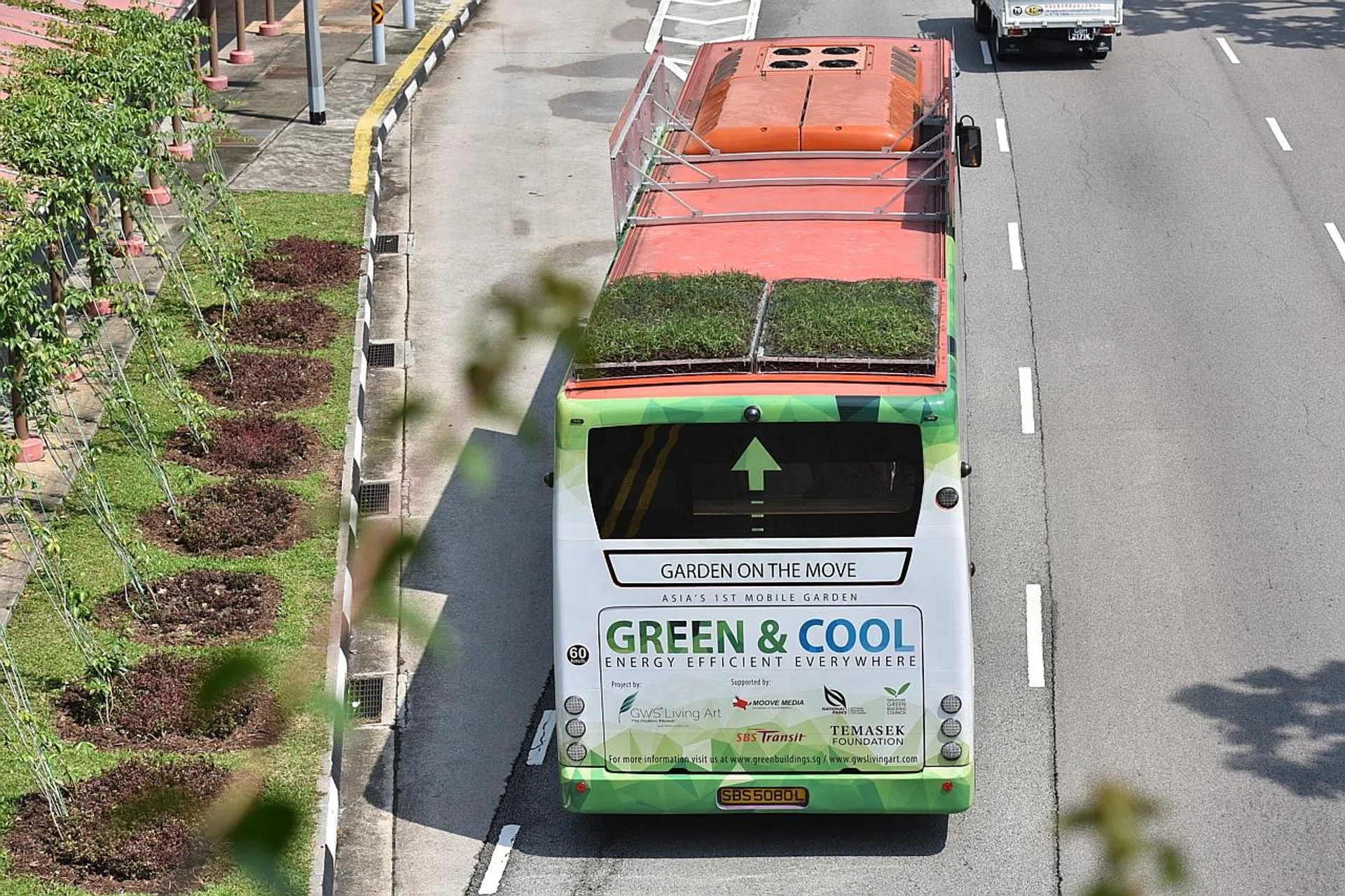 Plants are secured using Gaiamat soil-less system. 