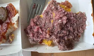 'Severely undercooked' burger patty: Woman has beef with McDonald's food quality