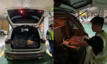 Over 100kg of pork, beef to be exported to S'pore without permits confiscated at Johor customs