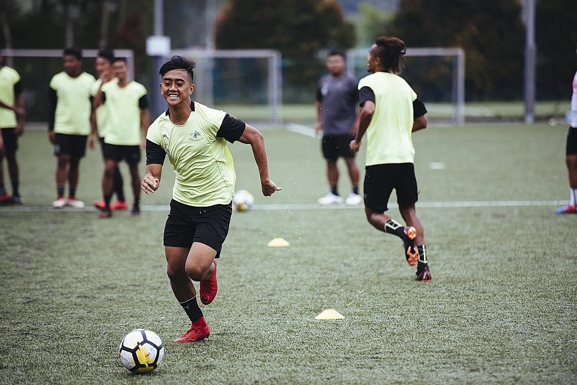 Home United forward Amy Recha. TNP PHOTO: ALVIN HO