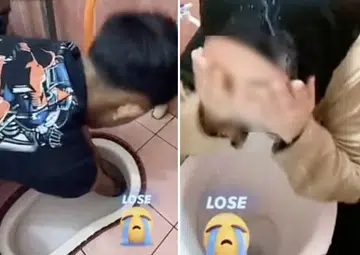 Ugh, why?: Malaysian teens wash faces with toilet water as part of TikTok challenge