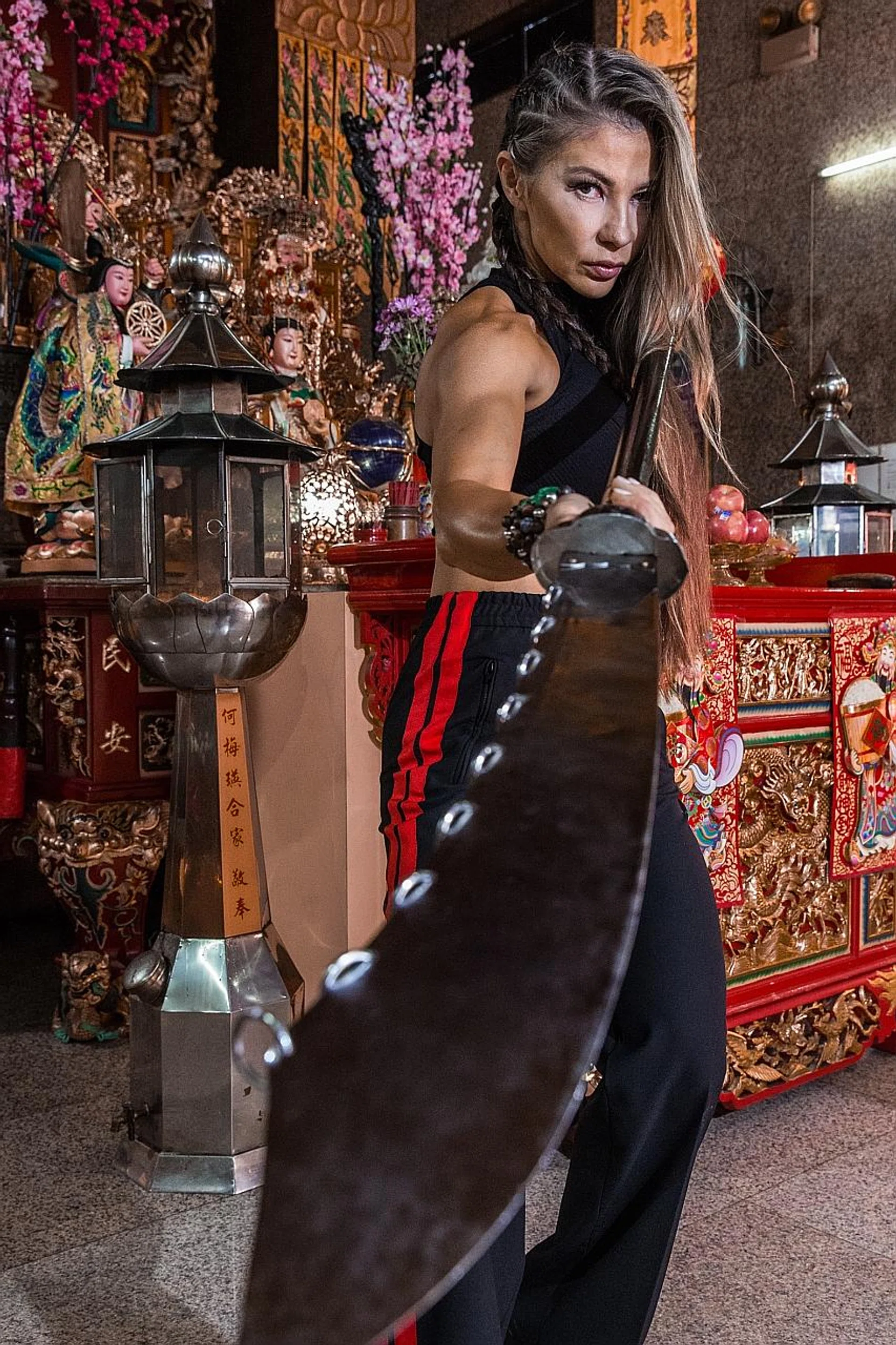 Mayling Ng (above), who was introduced to martial arts as a child, plays Orana in Wonder Woman, which opens here on June 1. 