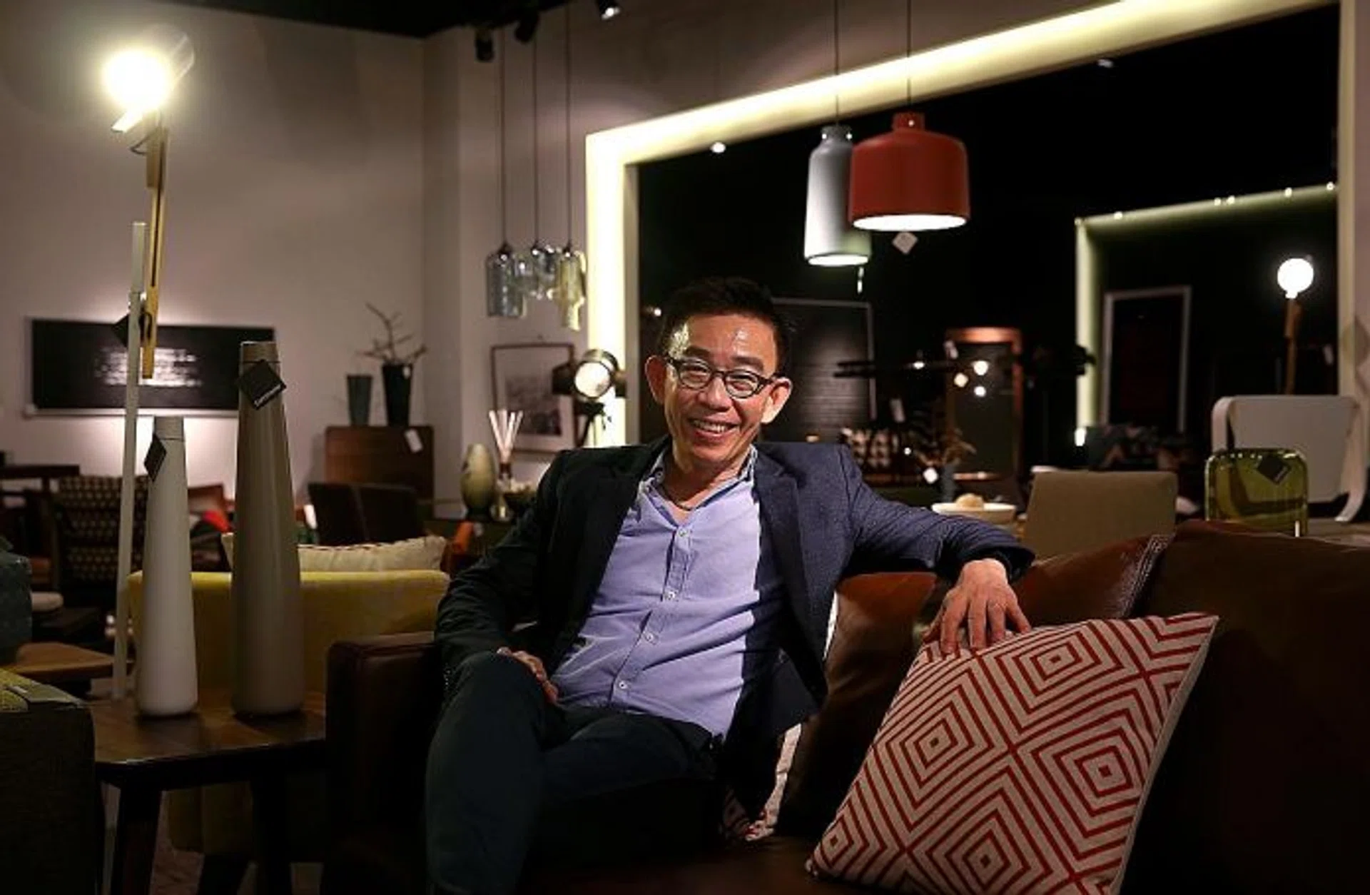 FULL STEAM AHEAD: Mr Ernie Koh of Koda finds that being a Singapore company in the regional market a strength. Koda's furniture design and lifestyle arm, Commune, is popular in China as a Singapore brand is considered a premium one there.