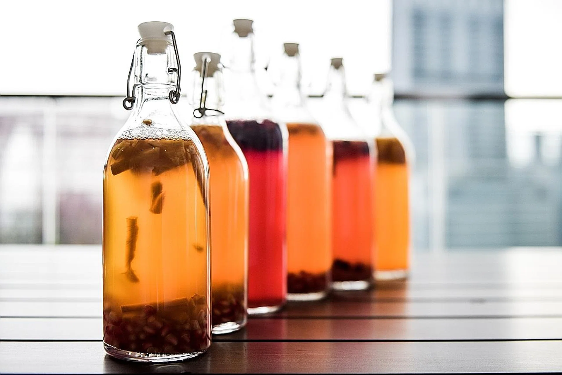 Kombucha is long-fermented to bring out beneficial bacteria, yeasts and enzymes, and is known to improve digestion, boost immunity and cleanse the liver. 