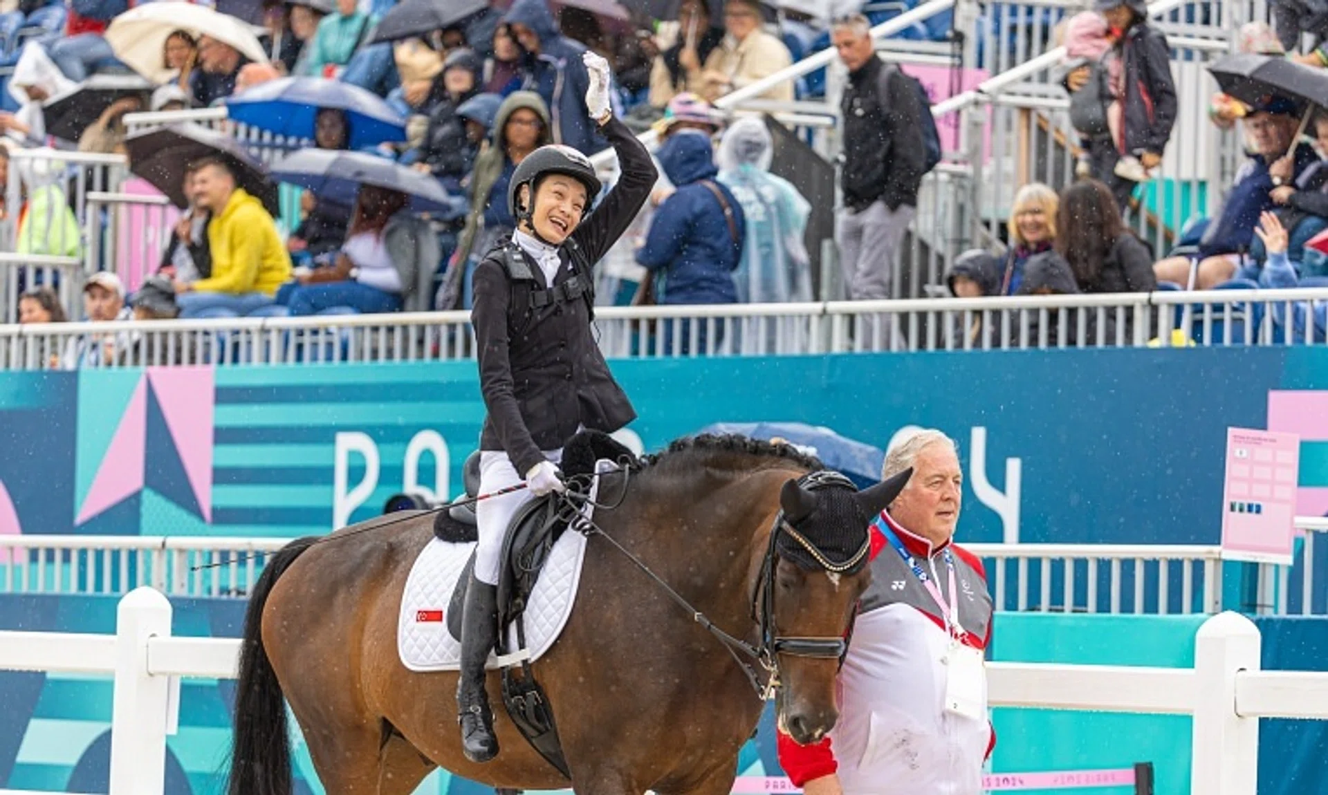 Singapore's Laurentia Tan and her horse Hickstead finished eighth out of eight in the freestyle final of the dressage individual event (Grade I) of the Paris Paralympics on Sept 7.