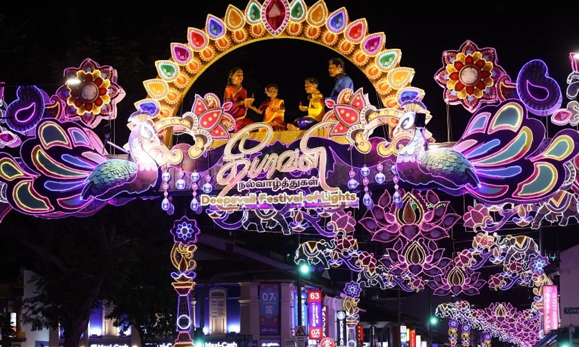 The light-up, which will illuminate the streets until Nov 17, marks the beginning of celebrations leading up to Deepavali on Oct 31.