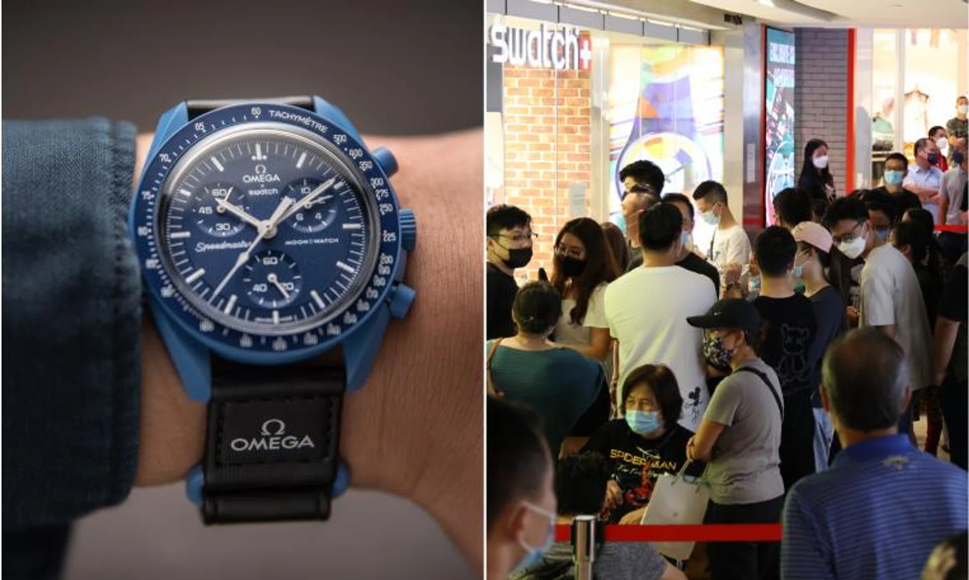 Last week's launch of the Omega x Swatch MoonSwatch collection drew hundreds of people to Swatch outlets here.