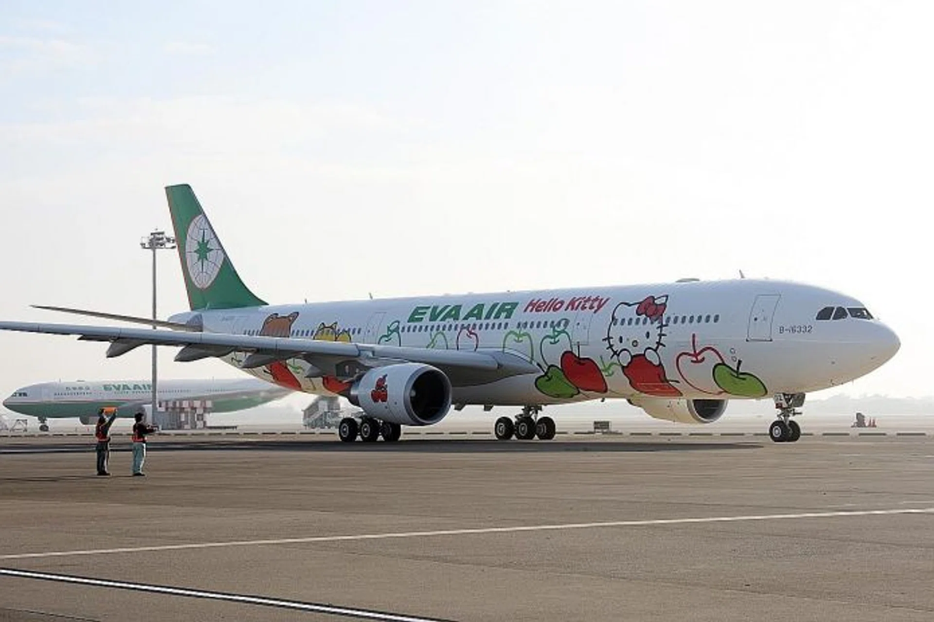 GOOD FLIGHT: Journalists Noor Ashikin Abdul Rahman and Jennifer Dhanaraj got to enjoy the luxurious EVA Air lounge at Taipei Taoyuan International Airport. They were also lucky enough to experience flying in EVA Air's famous Hello Kitty plane.