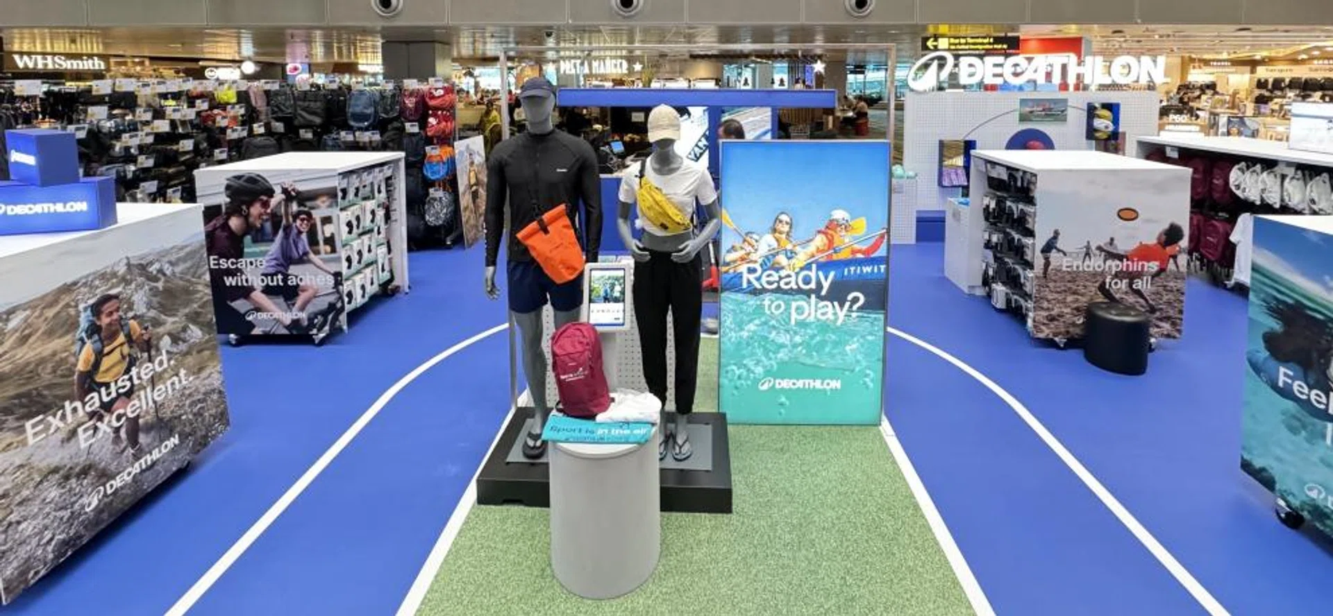 Decathlon's new pop-up store at Changi Airport Terminal 3 is hosting a series of exhilarating challenges.