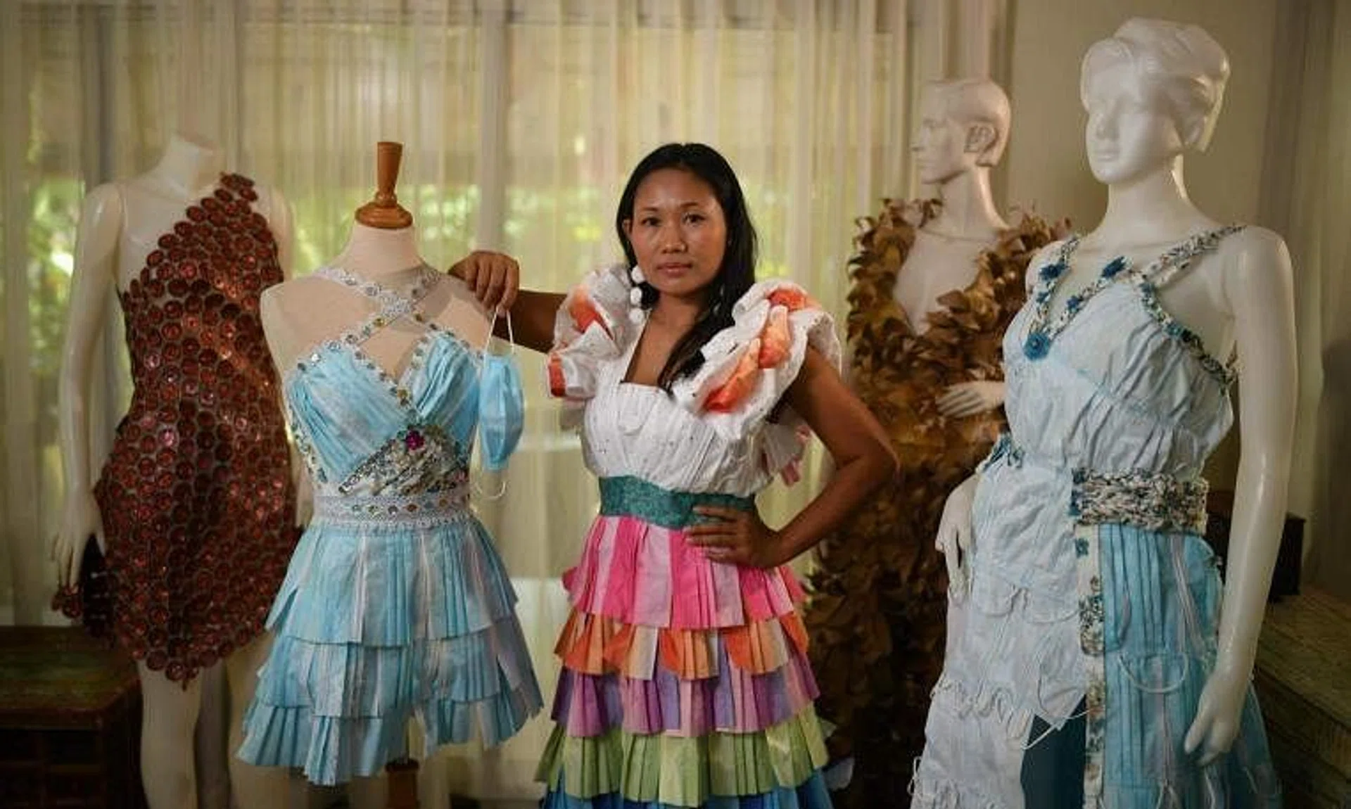 Ms Gini Ika Jayanti has long had a passion for sewing.