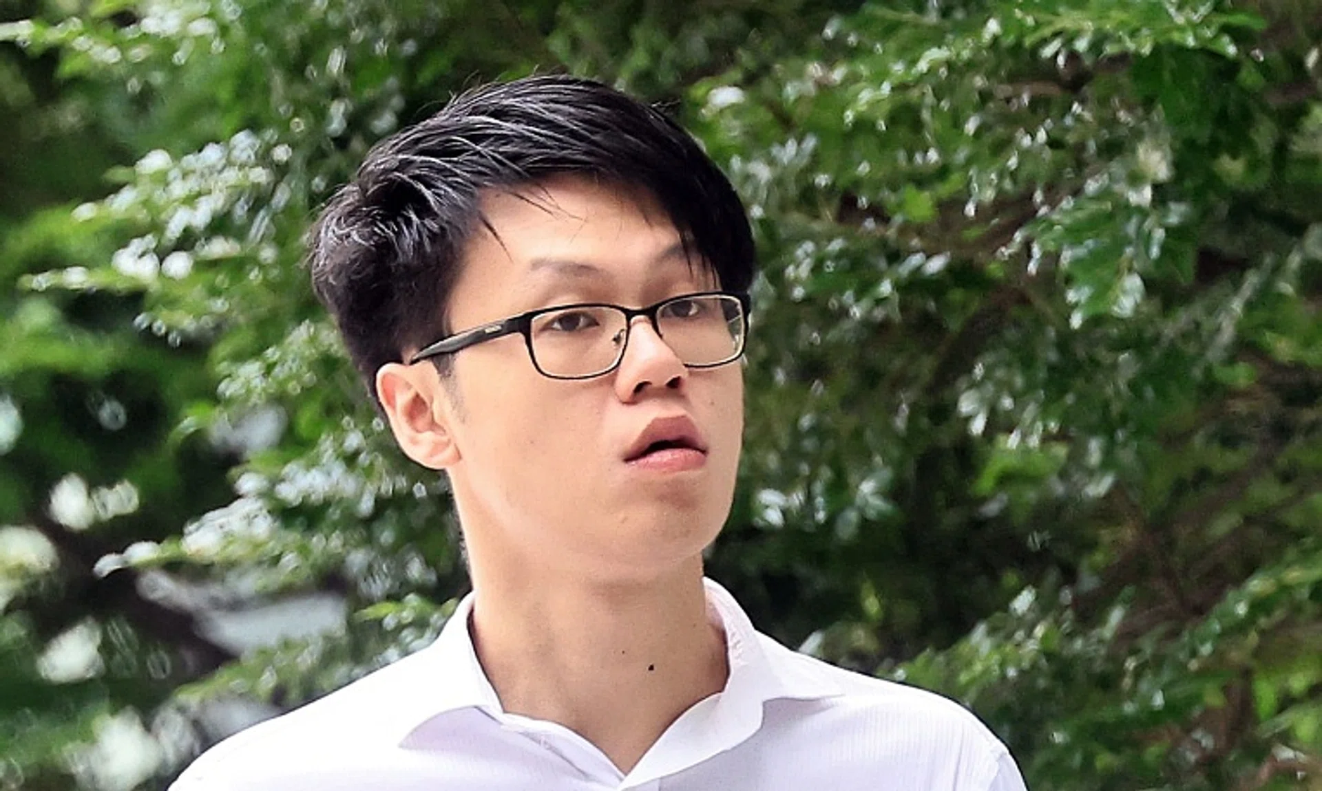 Yeo Zhuo Ping arriving at the State Courts on Nov 18. He had attempted to rape a Thai disco singer in 2018.
