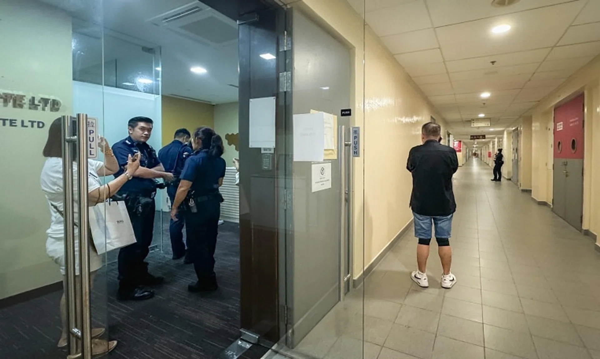 The police were called to an office at Ubi Techpark on Aug 23, where a group of angry investors gathered to demand their money back from an investment scheme.