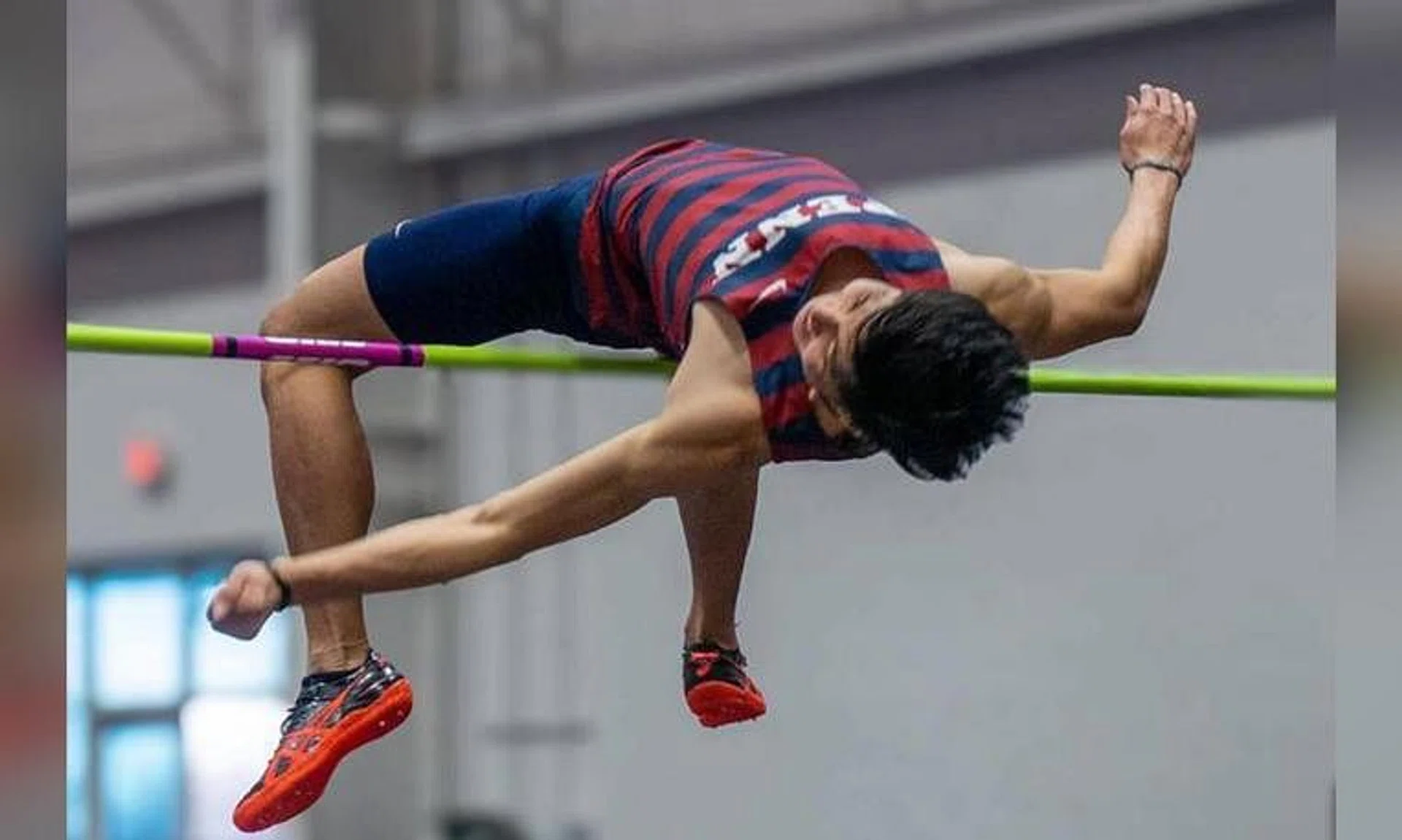 Singapore’s Kampton Kam has set a new indoor high jump national record with a 2.20m effort on Feb 10.