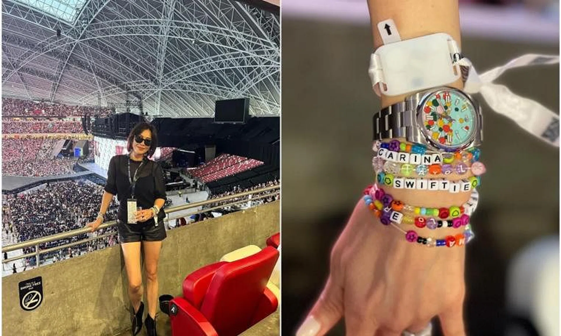 Carina Lau was among the 50,000-strong crowd at Taylor Swift's March 7 concert at the National Stadium.