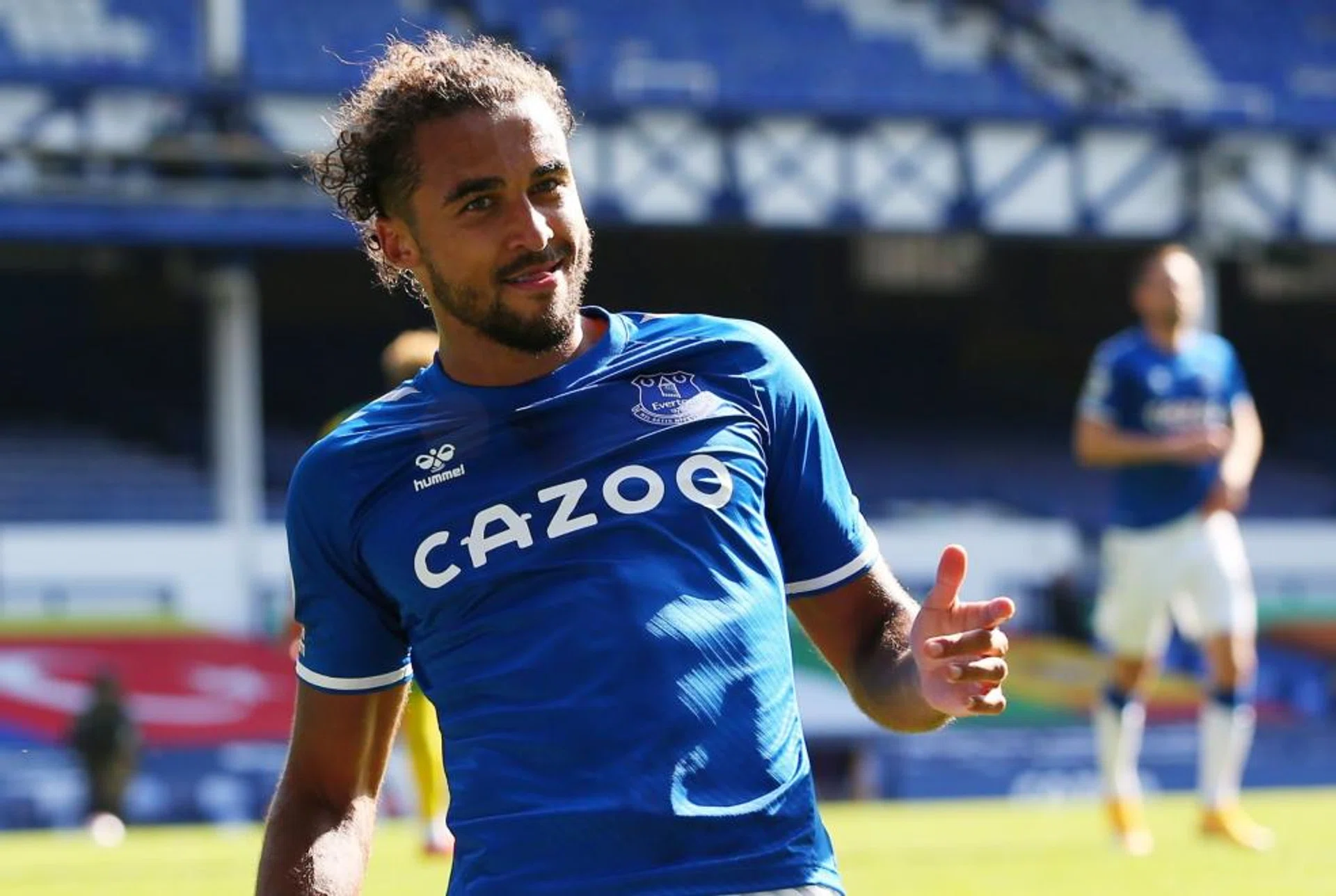 Everton striker Dominic Calvert-Lewin has scored eight goals in five games in all competitions this season.