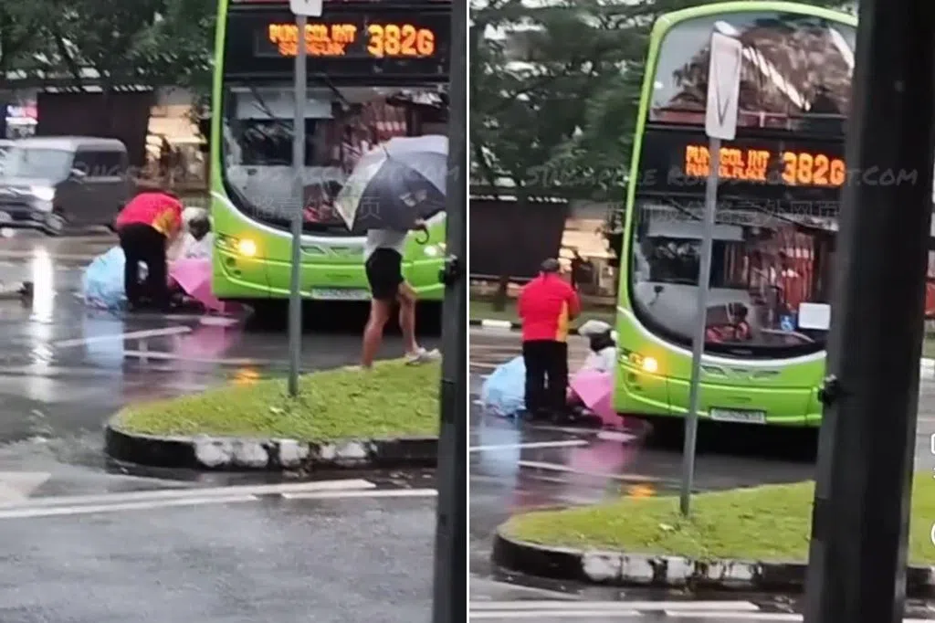 Man, 82, taken to hospital in Punggol accident; bus driver assisting with investigations