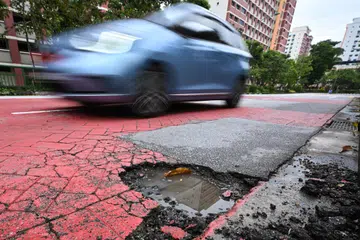 Potholes down nearly 40% in three years as LTA ramps up road maintenance