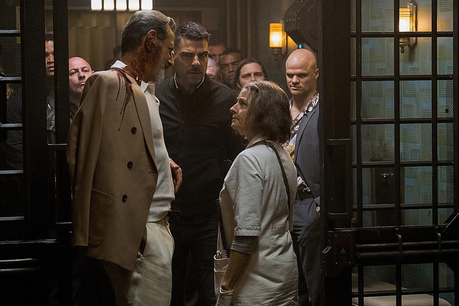 (From left) Jeff Goldblum, Zachary Quinto and Jodie Foster in Hotel Artemis. PHOTO: GOLDEN VILLAGE PICTURES