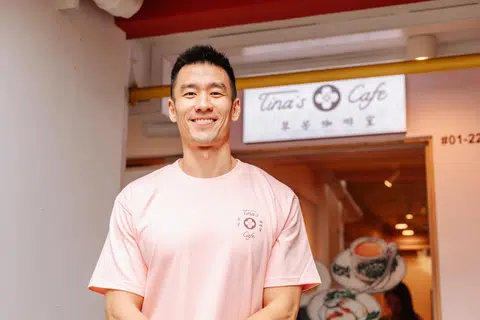 Tina's Cafe co-founder Shaun Ong named the cafe after his late mother.