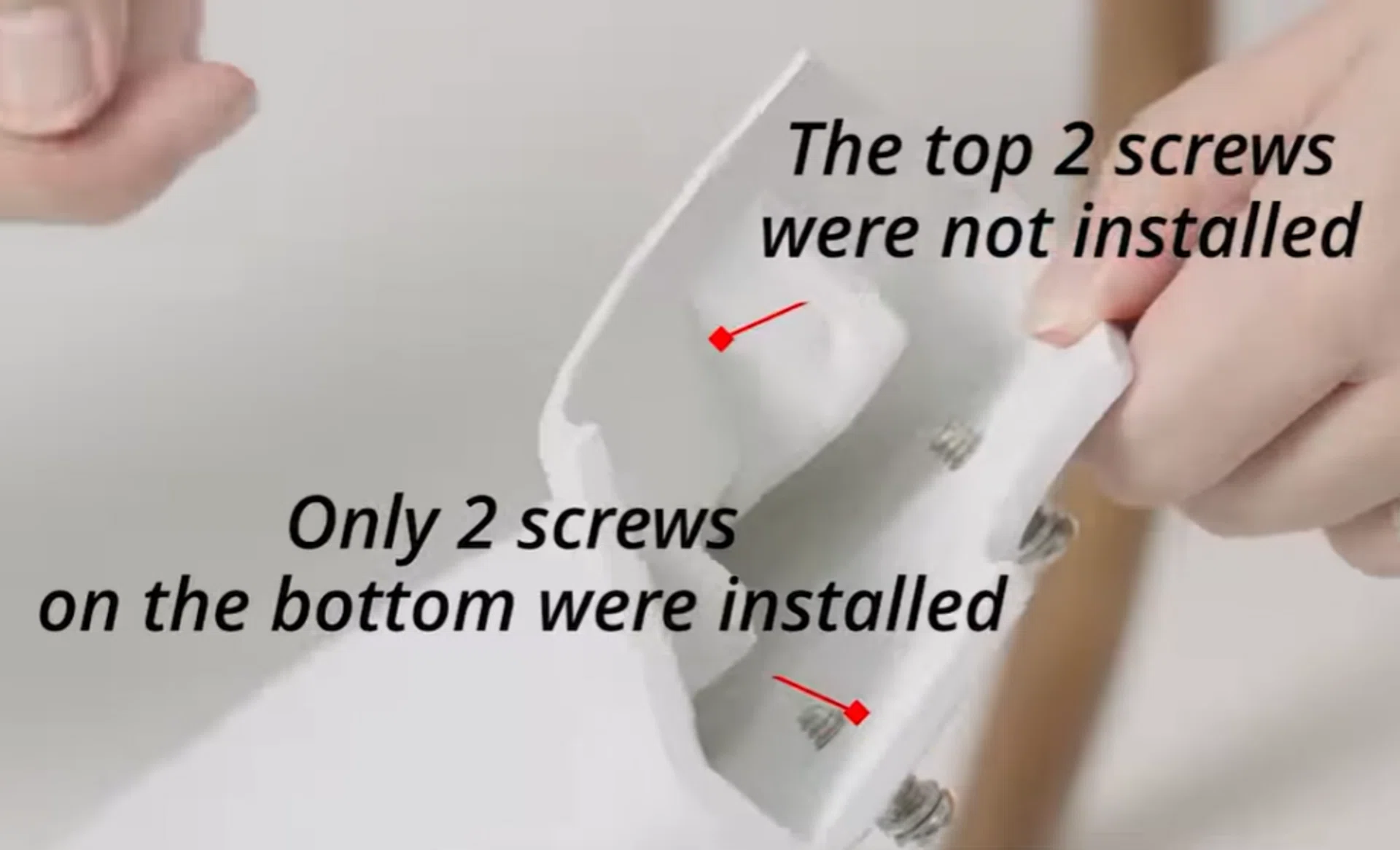 The explanation provided by Point One Technology on the likely cause of the breakage.