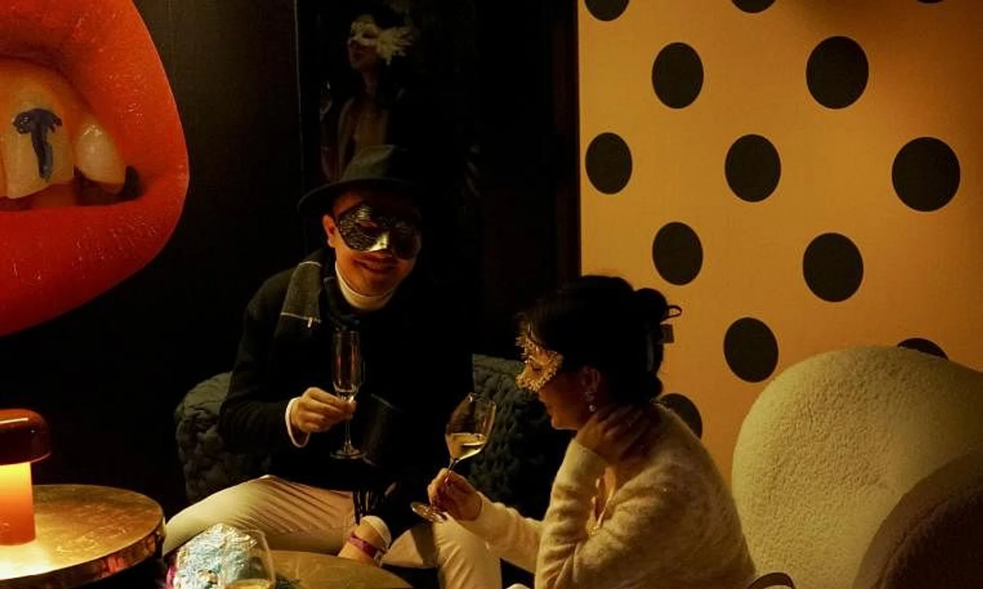 People attending a masquerade singles mixer in Shanghai, China, on Jan 13.