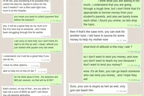 'Your son is stupid as hell': Tutor who fails to get loan from student's dad