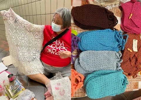 Woman selling crochets in Toa Payoh moved to tears after making first sale in days