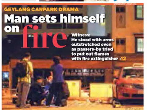 Woman who sheltered man who set himself on fire speaks up