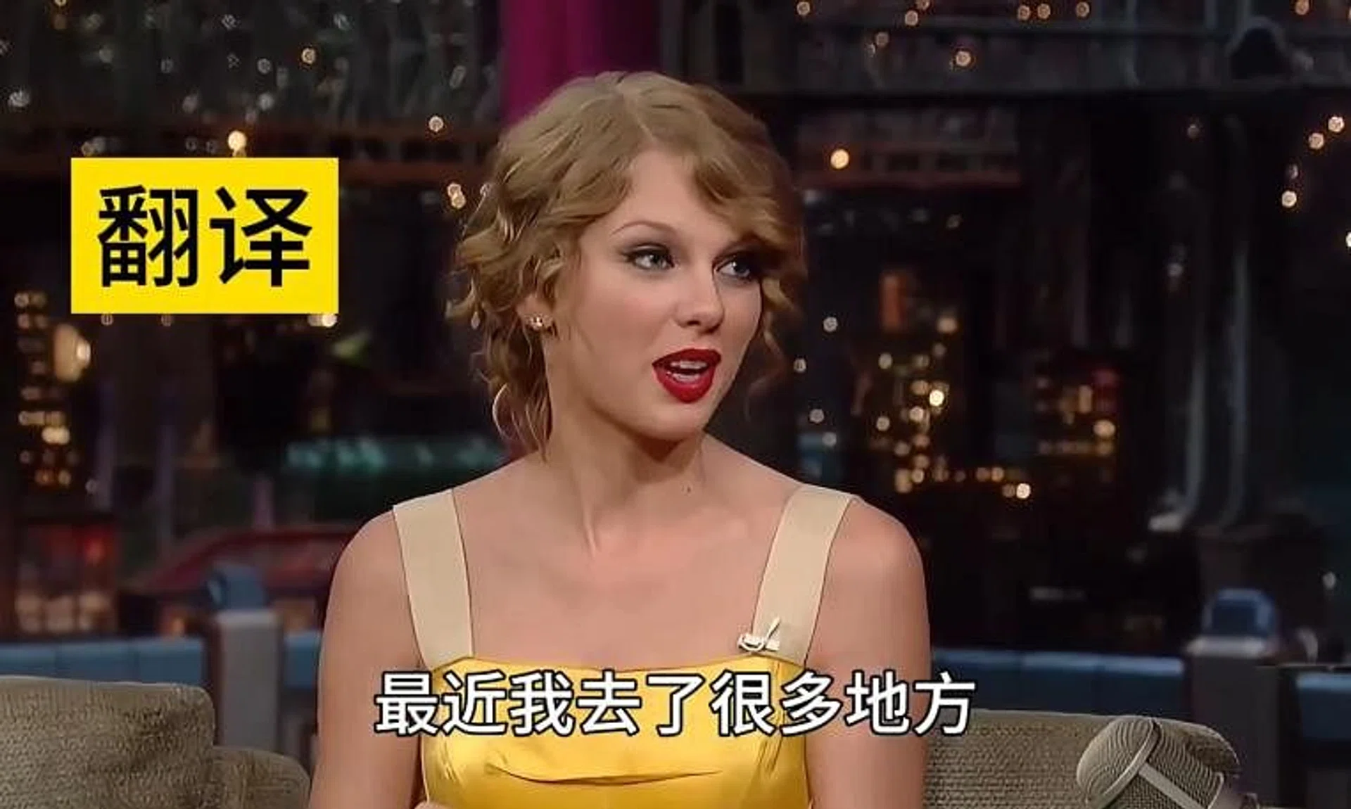 In a video posted on Chinese social media platform Weibo, the 33-year-old singer can be seen flaunting her Mandarin-speaking skills in what looks to be a talk show.