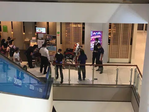 Dislodged metal strip hits woman on City Square Mall escalator