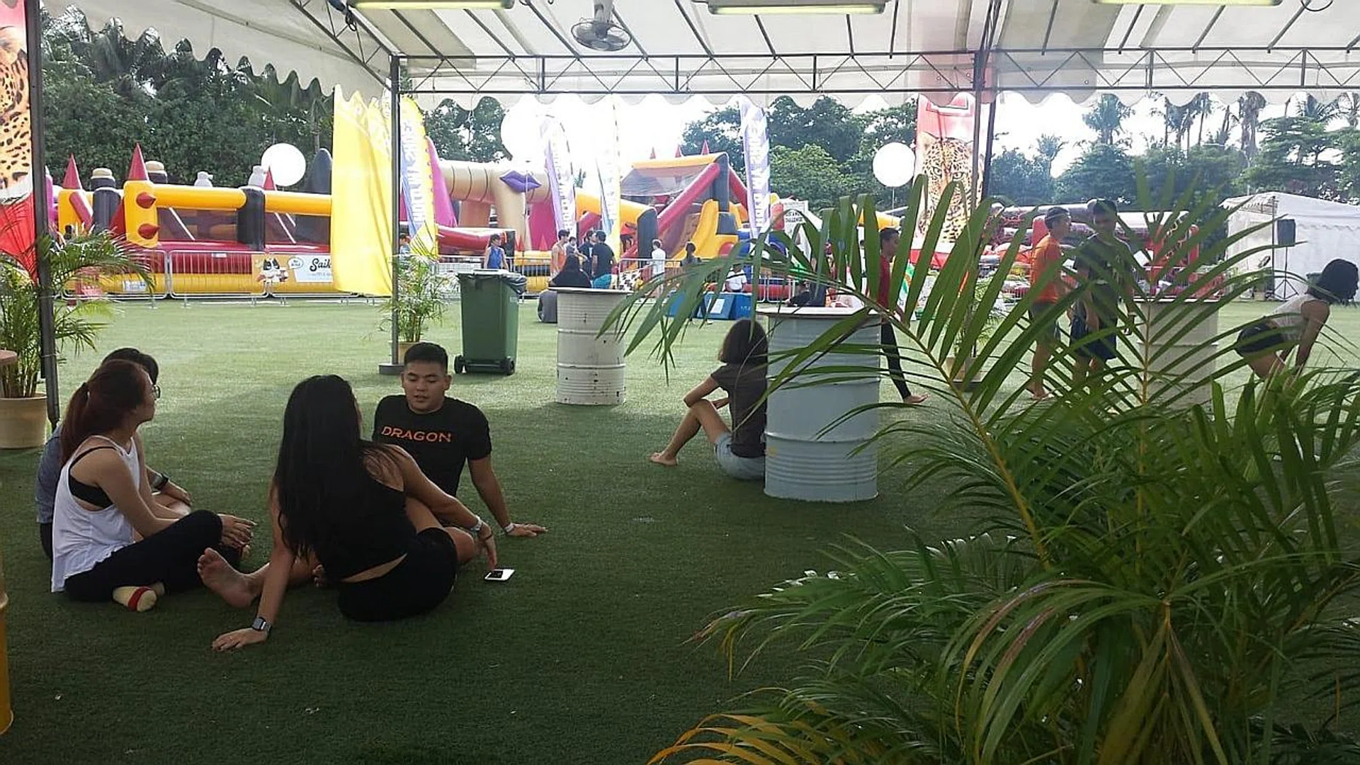 One vendor estimated only about a thousand people turned up over the three days. 