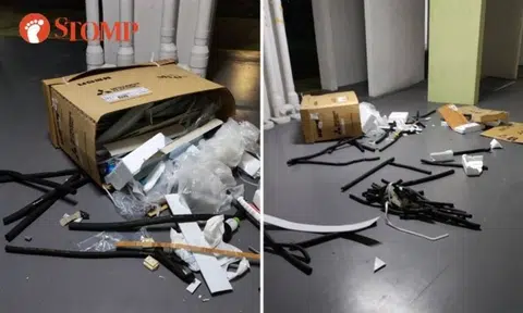 Resident fumes over air-con parts dumped in Bukit Merah void deck