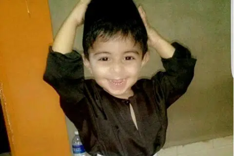 Mohamad Daniel Mohamad Nasser was made to stand in the kitchen or living room with his hands on his head, clad in only his diapers.